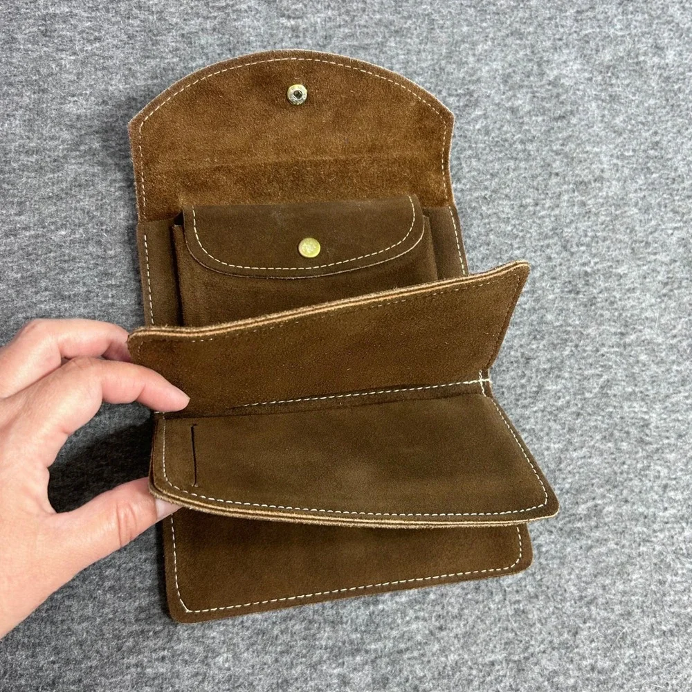 Creative House Richardson TX Vintage Leather Trifold Wallet Top Grain Cowhide